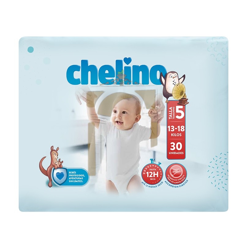 Comprar Pañal Chelino Fashion & Love 27uds. Talla 6 Para Bebés entre 17 y  28 kg - Doble Núcleo de Absorción 