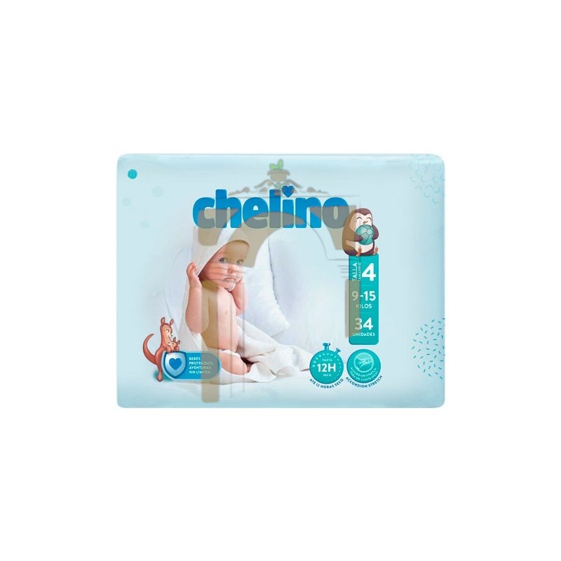 Chelino fashion & love pañal infantil t- 4 (9 - 15 kg) 34 pañales