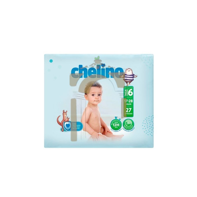 Pañal infantil chelino T-6,27 unidades