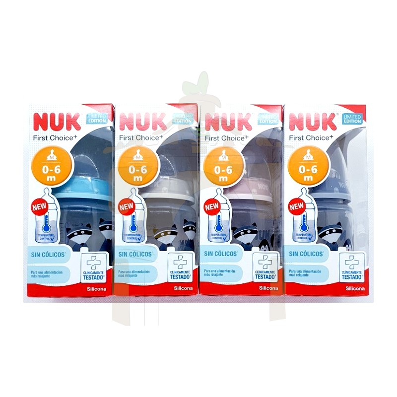 NUK Tetina First Choice Látex Gr. 2 M 6 - 18 meses en un paquete de cuatro  