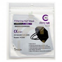Mascarilla ffp2 negra 1...