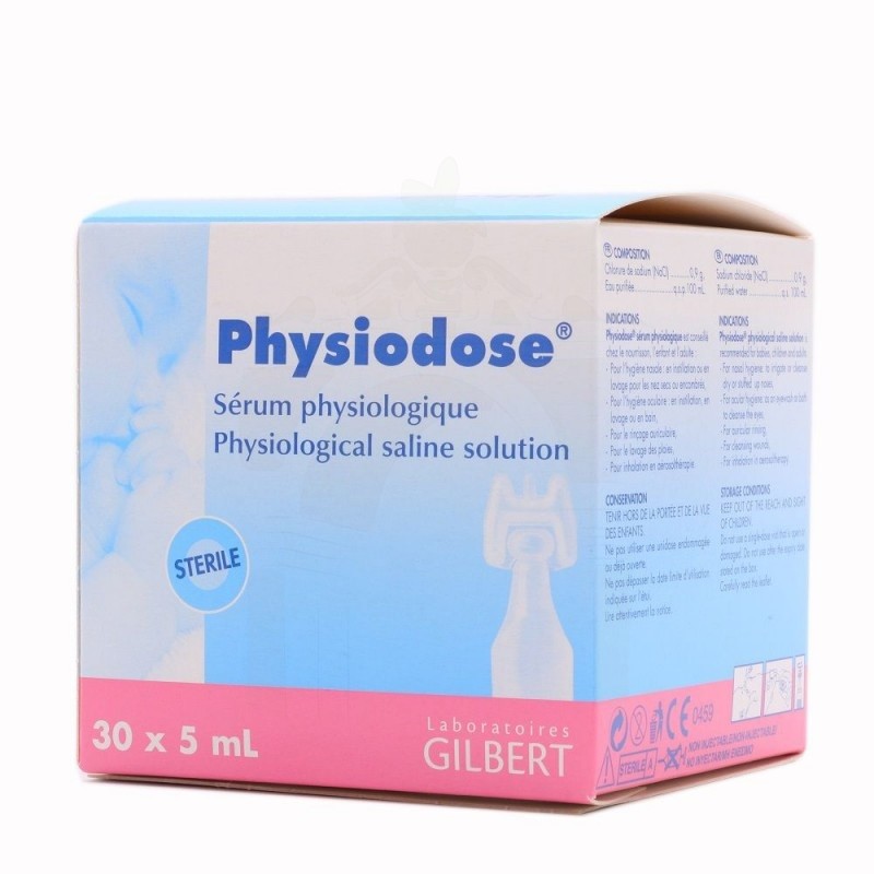 Physiodose limpieza nasal monodosis 5 ml 30 u