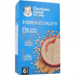 Gerber 8 cereales con galleta