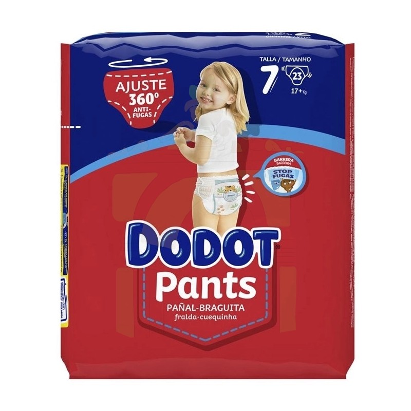 Pañal Infantil Dodot Pants Talla 7 +17 Kg 23 Unidades