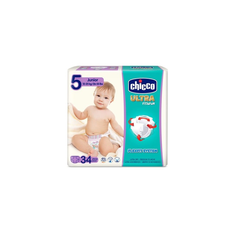 25 Pañales Chicco Airy Talla 2 (3 - 6 Kg)