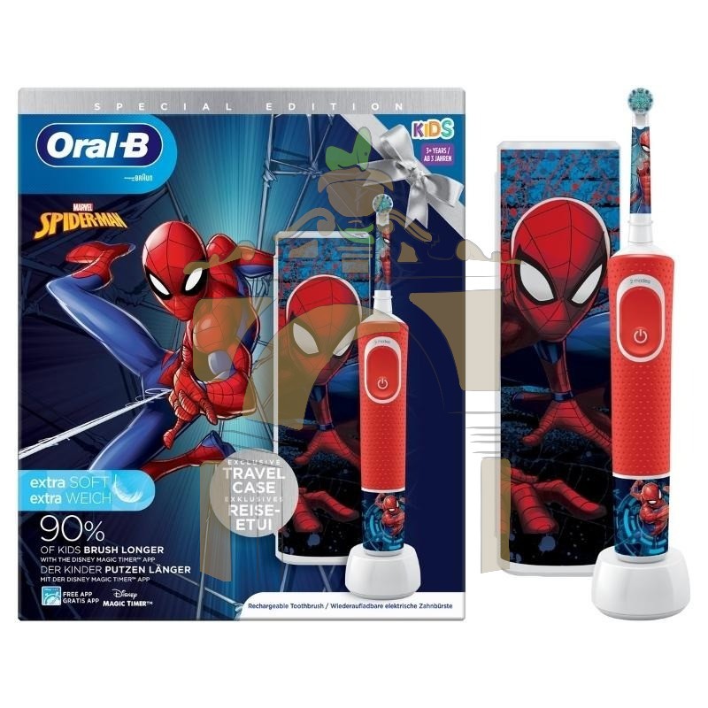 Oral b cepillo eléctrico infantil spiderman