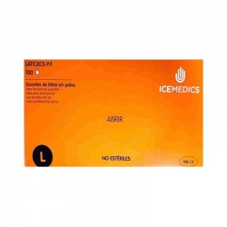 Icemedics guantes latex sin...