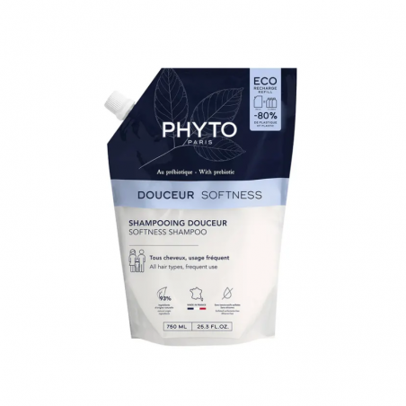 Phyto champú douceur - refill 750ml