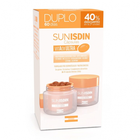 isdin Sunisdin capsulas duplo 40% dto en 2º unidad
