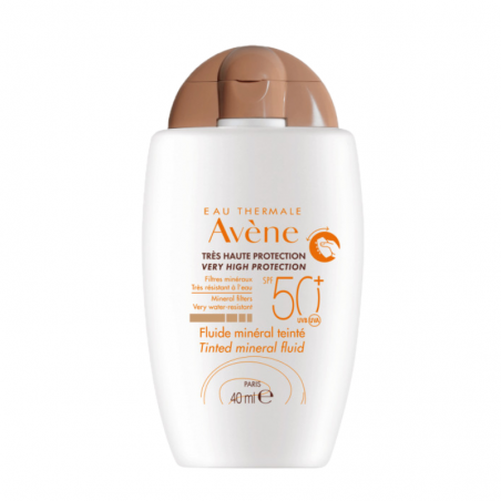 Avene solar fluido mineral con color spf 50+