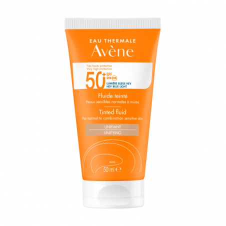 Avene solar fluido con color spf50+