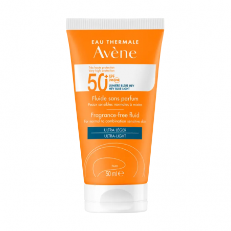 Avene solar fluido spf 50+ sin perfume