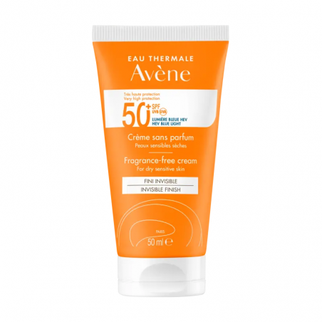 Avene solar crema spf 50+ sin perfume