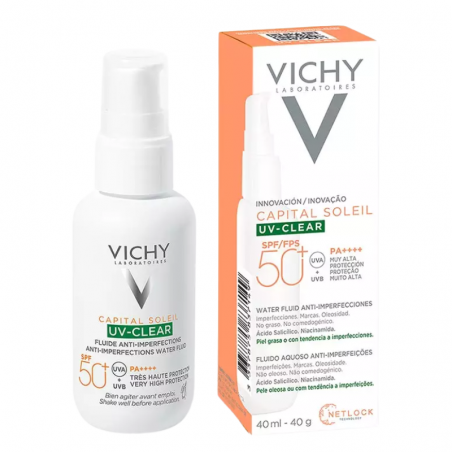 Vichy Capital Soleil UV Clear Water Fluido SPF 50 40 ml