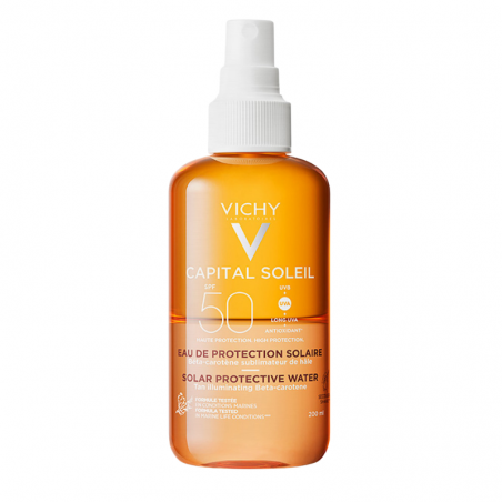 Vichy Capital Soleil Agua protección Luminosidad SPF 50 200 ml