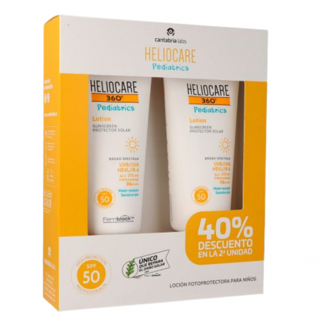 Heliocare 360º SPF 50 pediatrics loción protectora 200ml 2ªunidad 40% dto.