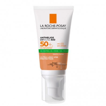 La Roche Posay Anthelios gel crema Antibrillos SPF 50+ con color 50 ml