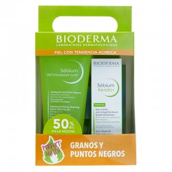 Bioderma pack sebium gel moussant actif 200 ml + kerato gel creme