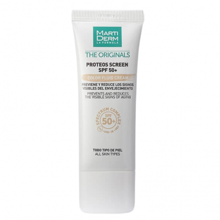 Martiderm proteos screen spf50+ fluid cream con color