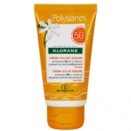 Klorane polysianes solar sublime spf 50 crema 50 ml