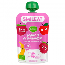 Smileat yogur y frambuesa 100g