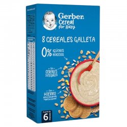 Gerber 8 cereales con galleta