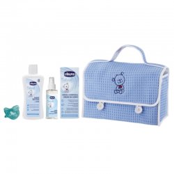 Chicco bolsa baby piqué azul