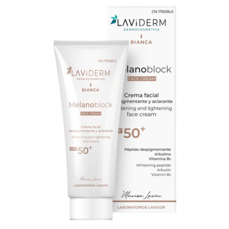 Laviderm melanoblock crema facial despigmentante spf 50+