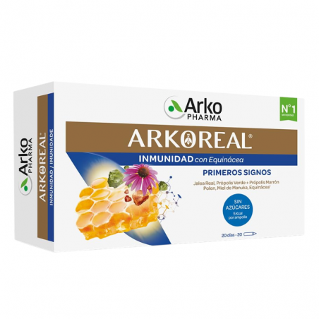 Arkoreal jalea real inmunidad sin azucares 20 ampollas 15 ml