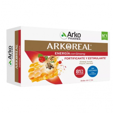 Arkoreal jalea real + ginseng 20 amp