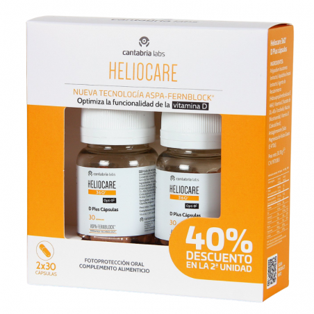 Heliocare 360 duplo D plus 30 capsulas