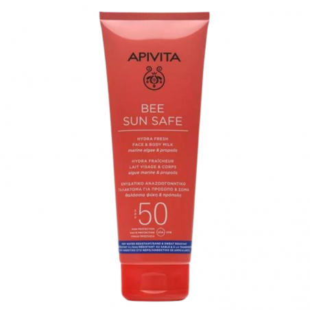 Apivita Bee Sun Safe Hydra Fresh Leche Facial y Corporal SPF 50 100 ml