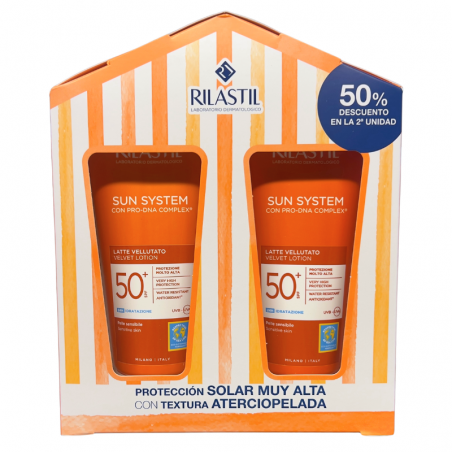 Rilastil sun system leche velluto 200ml duplo 2ª ud 50%