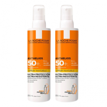 Anthelios duplo SPF50+muy alta protección spray 2x200ml