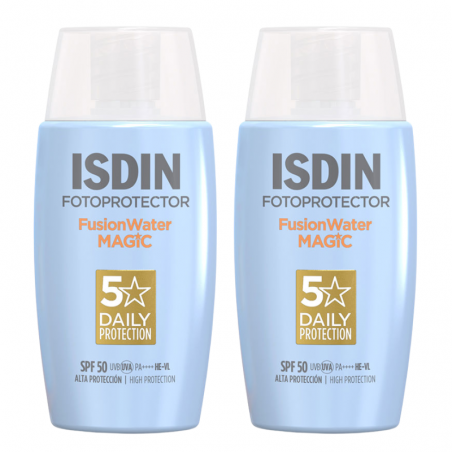 Isdin fusion water magic SPF 50 DUPLO promoción