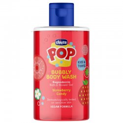 Chicco pop gel de baño y ducha fresa 300ml