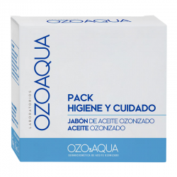 Ozoaqua pack higiene y cuidado aceite ozonizado 15ml + jabon de aceite 100ml