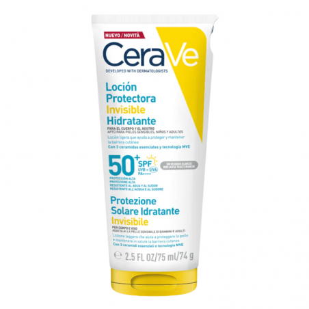 Cerave locion protectora hidratante invisible SPF50 75ml