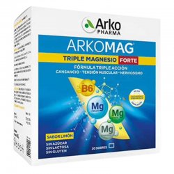 Arkomag triple magnesio forte 20 sobres sabor limón