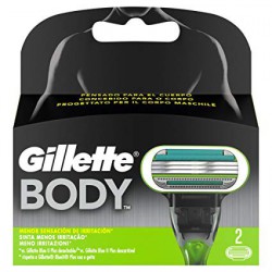 Gillette body recambios 2 uds