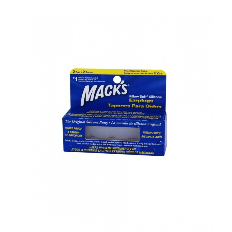 Macks tapones oidos silicona adultos 4 uds