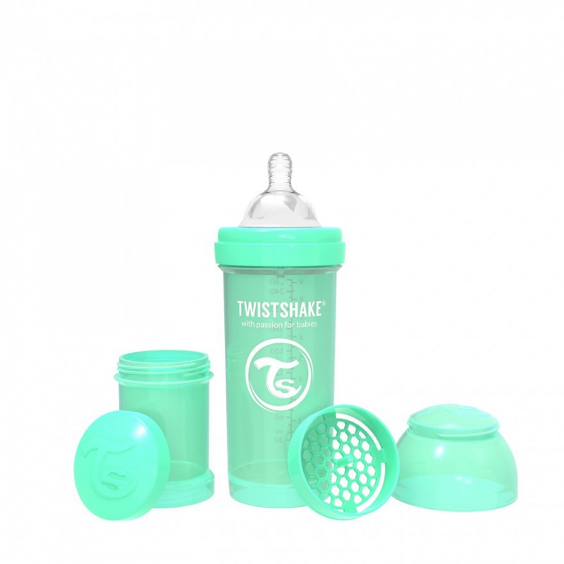 Comprar biberón twistshake anticólico turquesa 260 ml a precio online