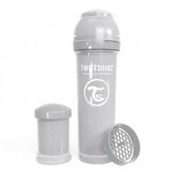 Twistshake Biberones anticólicos – Biberones prémium de 8.8 fl oz/8 onzas  con recipiente de almacenamiento de leche de 3.4 fl oz para una experiencia