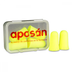Aposan tapones oidos espuma...